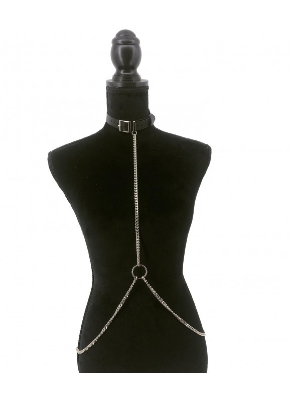 CHOKER DIN PIELE C154